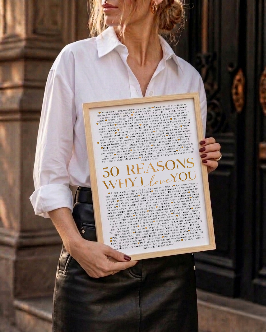 Cuadro 50 Razones para Amar