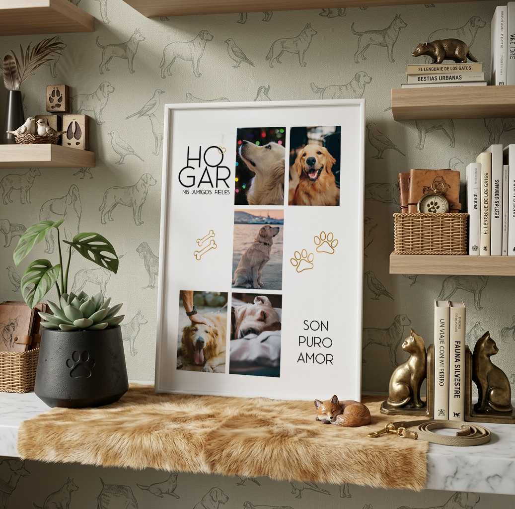 Cuadro Collage de Fotos Mascotas