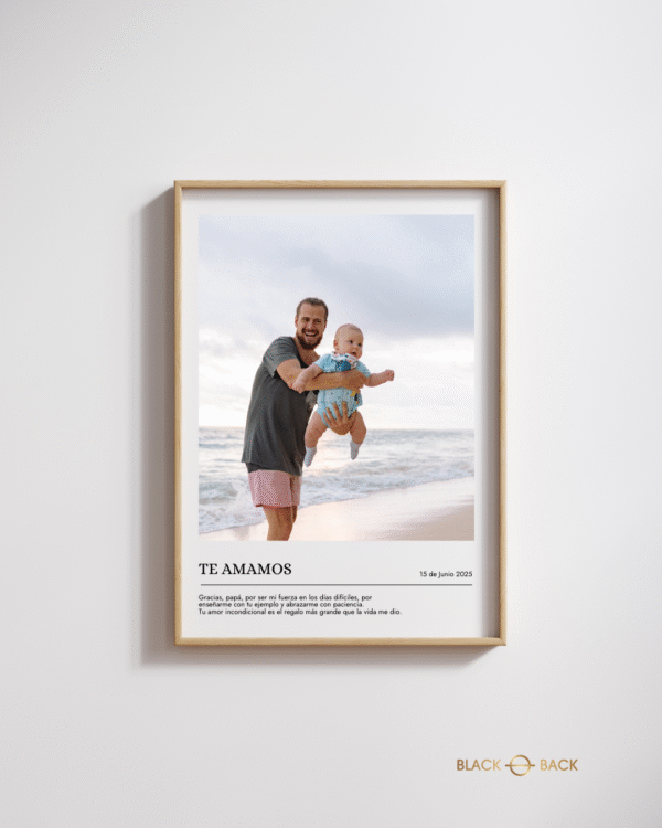Cuadro Regalo Papá con Foto y Frase