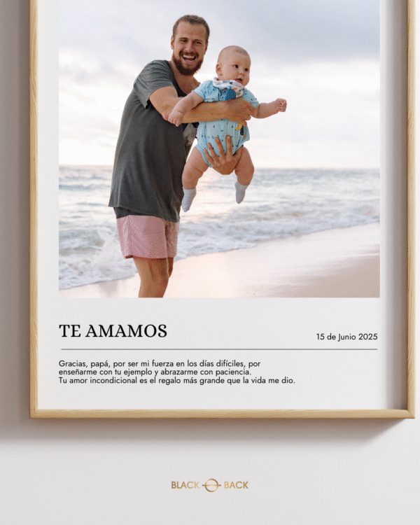 Cuadro Regalo Papá con Foto y Frase - Imagen 2