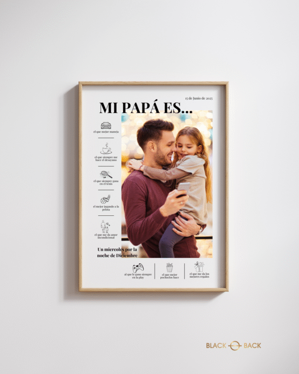 Cuadro Regalo para Papá Vintage