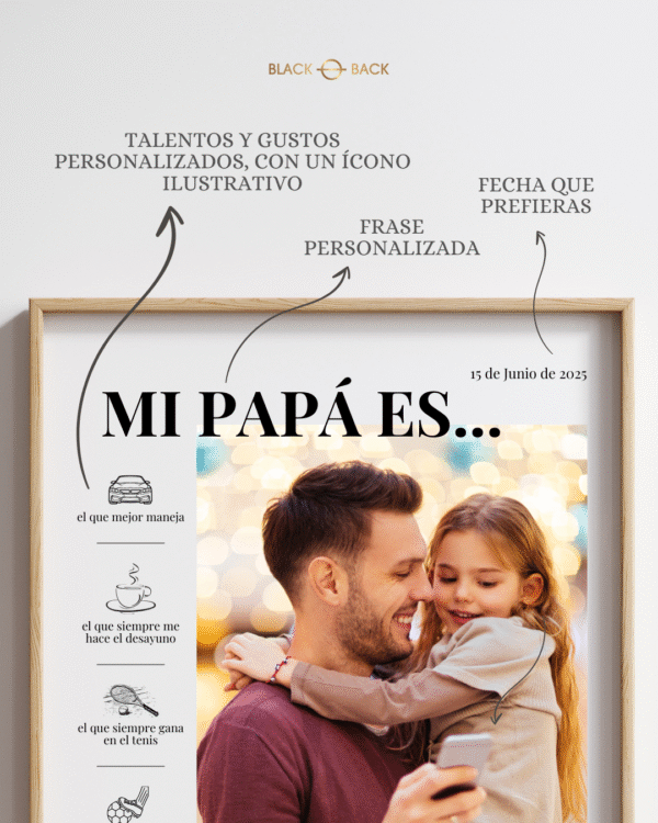 Cuadro Regalo para Papá Vintage - Imagen 3
