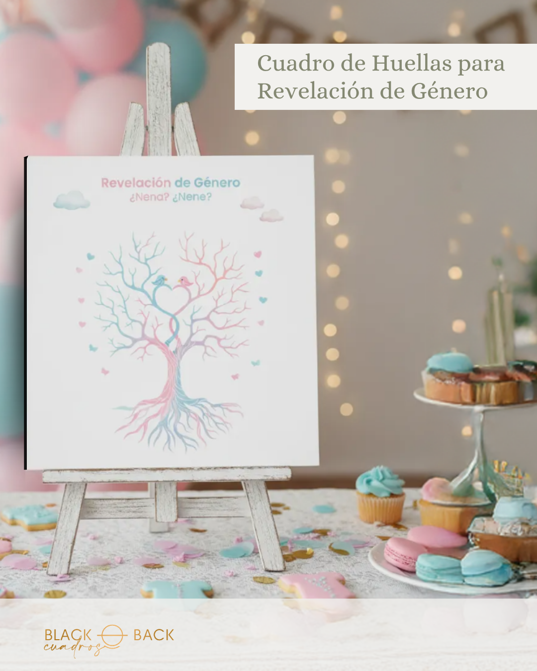 Cuadro de Huellas Baby Shower